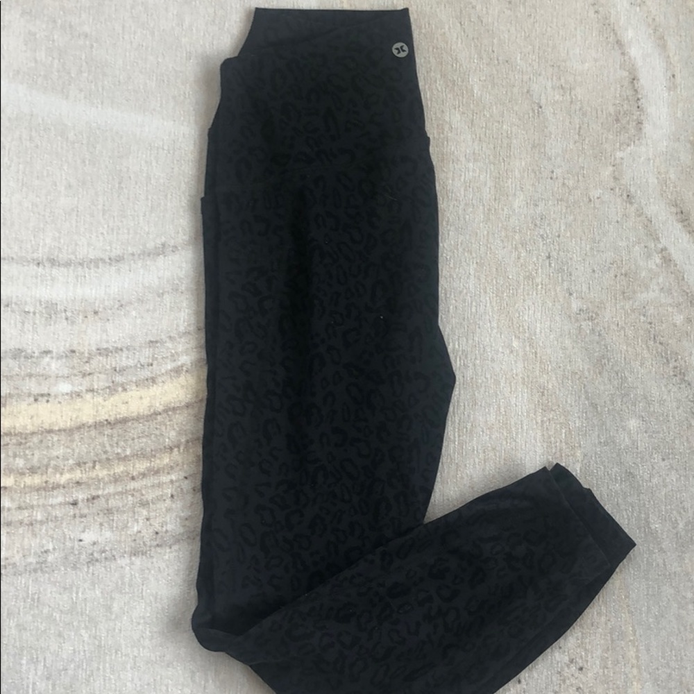 Black/grey Leopard 7/8 leggings